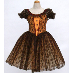 レースドレス01オレンジ×ブラウン:rtu03lacedress01_orgbrn