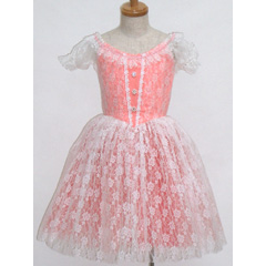 レースドレス01サーモン×ホワイト:rtu03lacedress01_smnwh